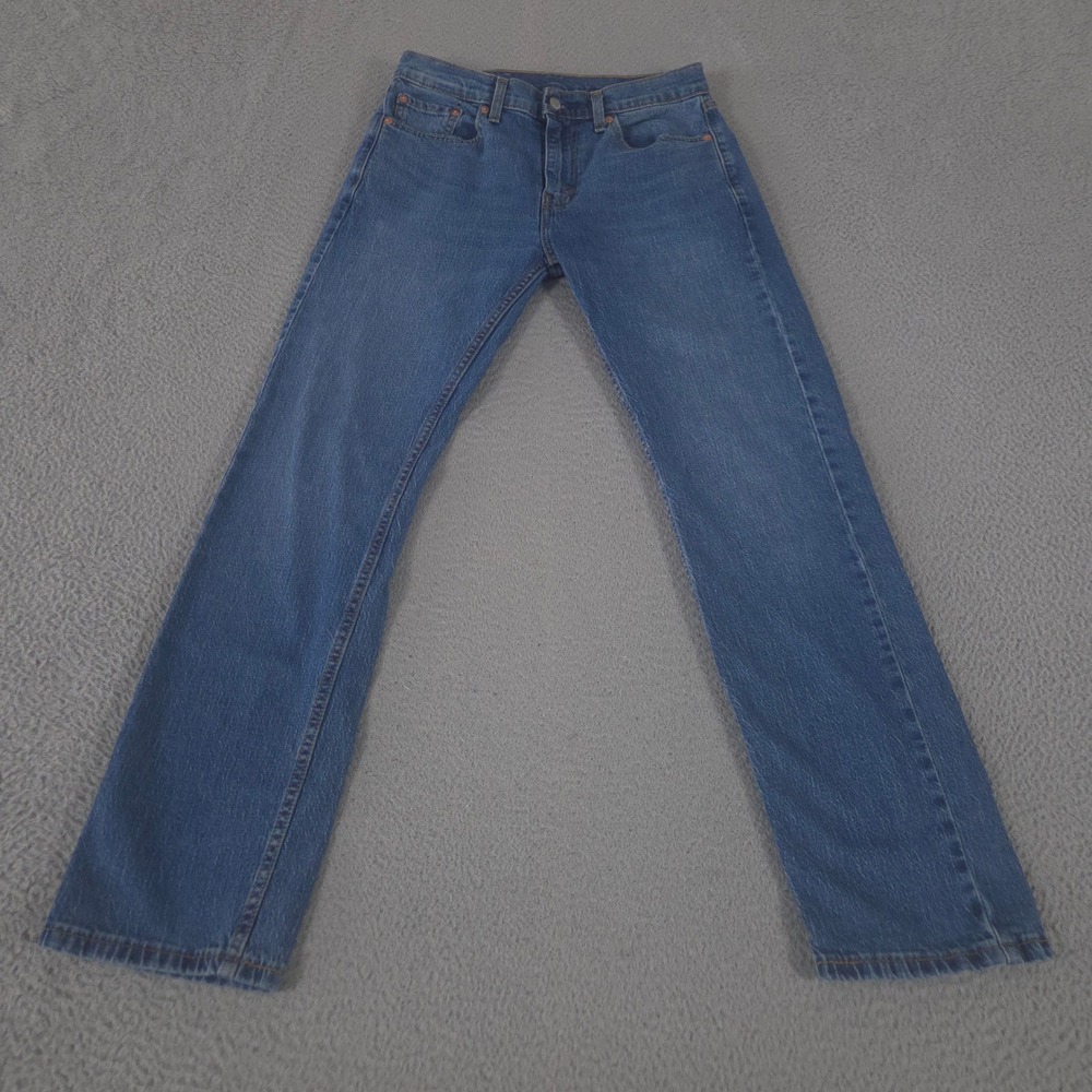 Levi's Jeans Mens‎ 30x32 Blue 505 Regular Fit Straight Leg Stretch Denim Classic